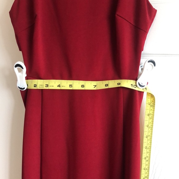 Burgundy Cocktail Dress - Picture 4 of 5